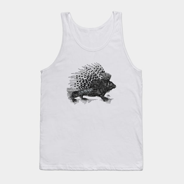 Porcupine strutting along... Tank Top by angipangi7